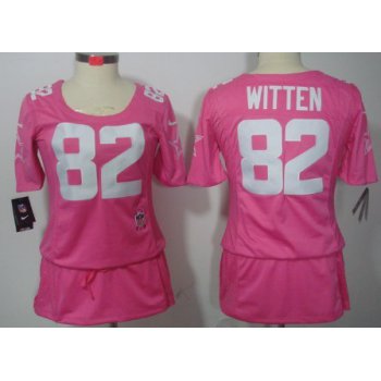 Nike Dallas Cowboys #82 Jason Witten Breast Cancer Awareness Pink Womens Jersey