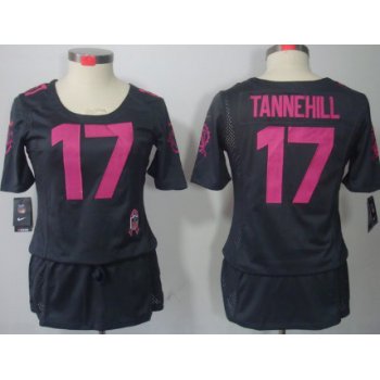 Nike Miami Dolphins #17 Ryan Tannehill Breast Cancer Awareness Gray Womens Jersey