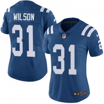Women's Nike Colts #31 Quincy Wilson Royal Blue Team Color Stitched NFL Vapor Untouchable Limited Jersey