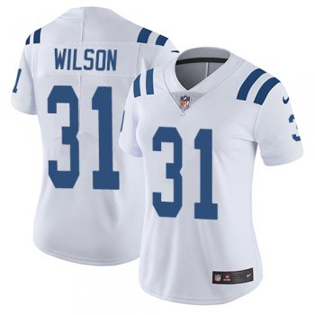 Women's Nike Colts #31 Quincy Wilson White Stitched NFL Vapor Untouchable Limited Jersey