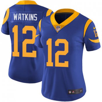 Women's Nike Rams #12 Sammy Watkins Royal Blue Alternate Stitched NFL Vapor Untouchable Limited Jersey
