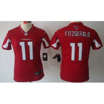 Nike Arizona Cardinals #11 Larry Fitzgerald Red Limited Womens Jersey