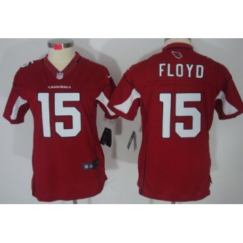 Nike Arizona Cardinals #15 Michael Floyd Red Limited Womens Jersey