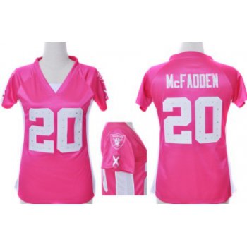 Nike Oakland Raiders #20 Darren Mcfadden 2012 Pink Womens Draft Him II Top Jersey