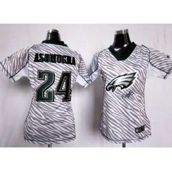 Nike Philadelphia Eagles #24 Nnamdi Asomugha 2012 Womens Zebra Fashion Jersey