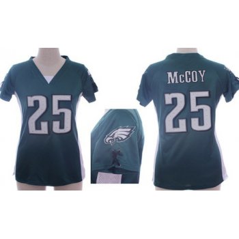 Nike Philadelphia Eagles #25 LeSean McCoy 2012 Dark Green Womens Draft Him II Top Jersey