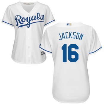 Royals #16 Bo Jackson White Home Women's Stitched Baseball Jersey