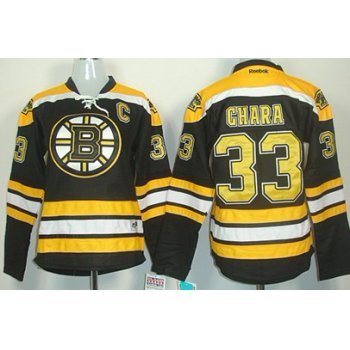 Boston Bruins #33 Zdeno Chara Black Womens Jersey