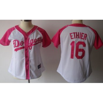 Los Angeles Dodgers #16 Andre Ethier 2012 Fashion Womens by Majestic Athletic Jersey