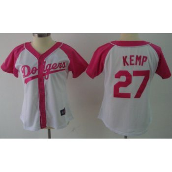 Los Angeles Dodgers #27 Matt Kemp 2012 Fashion Womens by Majestic Athletic Jersey