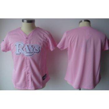 Tampa Bay Rays Blank Pink Womens Jersey