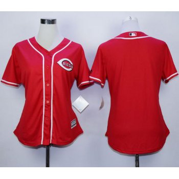 Reds Blank Red Alternate Cool Base Women's Stitched Baseball Jersey
