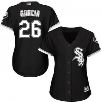 White Sox #26 Avisail Garcia Black Alternate Women's Stitched Baseball Jersey
