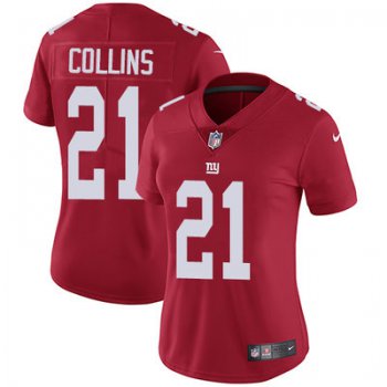 Women's Nike Giants #21 Landon Collins Red Alternate Stitched NFL Vapor Untouchable Limited Jersey