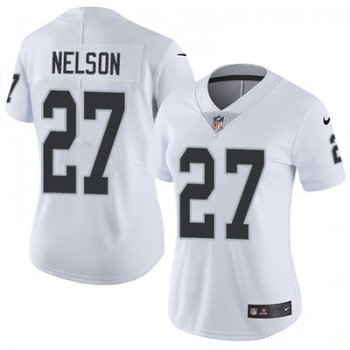 Nike Raiders #27 Reggie Nelson White Women's Stitched NFL Vapor Untouchable Limited Jersey
