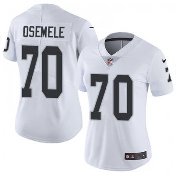 Nike Raiders #70 Kelechi Osemele White Women's Stitched NFL Vapor Untouchable Limited Jersey