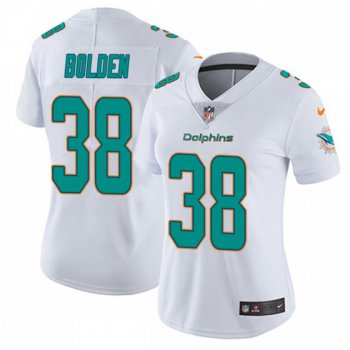 Women's Miami Dolphins #38 Brandon Bolden Nike limited Vapor Untouchable White Jersey