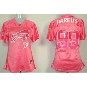 Buffalo Bills #90 Marcell Dareus Pink Fem Fan Womens Jersey
