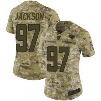 Nike Jaguars #97 Malik Jackson Camo Women's Stitched NFL Limited 2018 Salute to Service Jersey