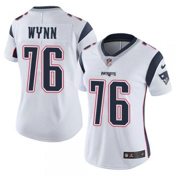 Nike Patriots #76 Isaiah Wynn White Women's Stitched NFL Vapor Untouchable Limited Jersey