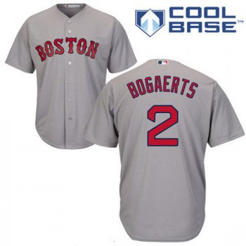 Women's Boston Red Sox #2 Xander Bogaerts Gray Road Stitched MLB Majestic Cool Base Jersey