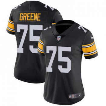 Nike Pittsburgh Steelers #75 Joe Greene Black Alternate Women's Stitched NFL Vapor Untouchable Limited Jersey