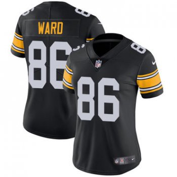 Nike Pittsburgh Steelers #86 Hines Ward Black Alternate Women's Stitched NFL Vapor Untouchable Limited Jersey