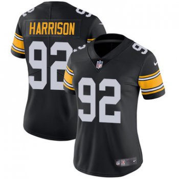 Nike Pittsburgh Steelers #92 James Harrison Black Alternate Women's Stitched NFL Vapor Untouchable Limited Jersey
