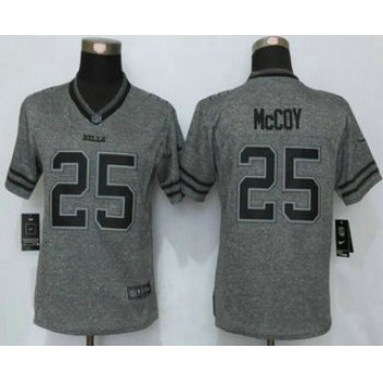 Women's Buffalo Bills #25 LeSean McCoy Nike Gray Gridiron 2015 NFL Gray Limited Jersey