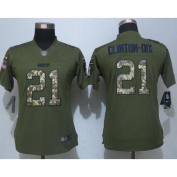 Women's Green Bay Packers #21 Ha Ha Clinton-Dix Green Salute to Service NFL Nike Limited Jersey