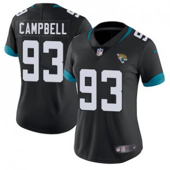 Nike Jacksonville Jaguars #93 Calais Campbell Black Alternate Women's Stitched NFL Vapor Untouchable Limited Jersey