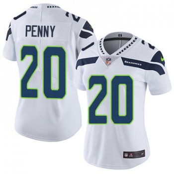 Nike Seahawks #20 Rashaad Penny White Women's Stitched NFL Vapor Untouchable Limited Jersey