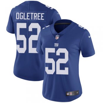 Nike Giants #52 Alec Ogletree Royal Blue Team Color Women's Stitched NFL Vapor Untouchable Limited Jersey