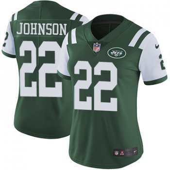 Nike Jets #22 Trumaine Johnson Green Team Color Women's Stitched NFL Vapor Untouchable Limited Jersey