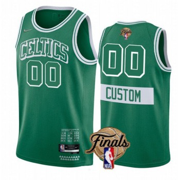 Men's Boston Celtics Active Player Custom Green 2022 City Edition Finals Stitched Jersey