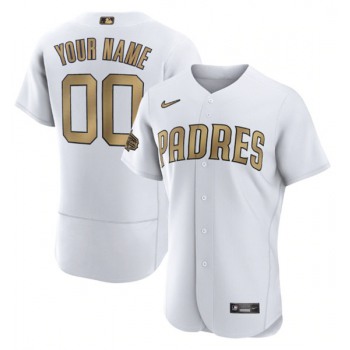 Men's San Diego Padres Active Player Custom White 2022 All-Star Flex Base Stitched MLB Jersey