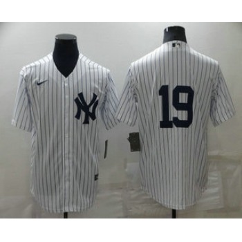 Men's New York Yankees #19 Masahiro Tanaka White Cool Base Stitched Baseball Jersey