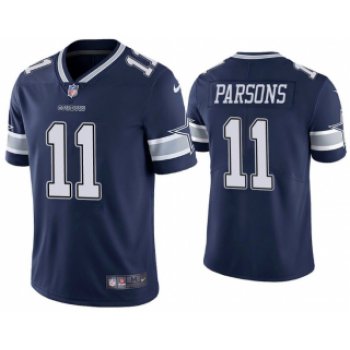 Youth Dallas Cowboys #11 Micah Parsons 2021 NFL Draft Navy Vapor Limited Stitched Jersey