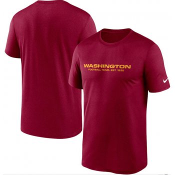 Men's Washington Football Team Nike Burgundy Logo Essential Legend Performance T Shirt