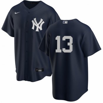 New York Yankees #13 Joey Gallo Men's Nike Black Alternate MLB Jersey - No Name