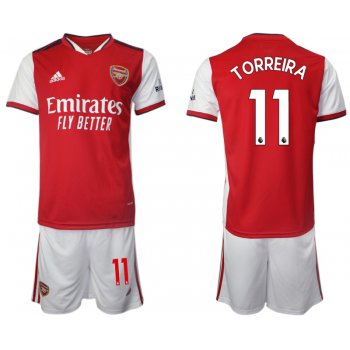 Men 2021-2022 Club Arsenal home red 11 Soccer Jersey