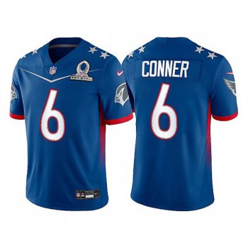 Men's Arizona Cardinals #6 James Conner 2022 Royal NFC Pro Bowl Stitched Jersey
