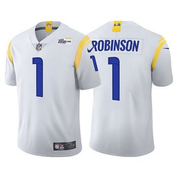 Men's Los Angeles Rams Allen Robinson II 2021 White Vapor Untouchable Limited Stitched Jersey