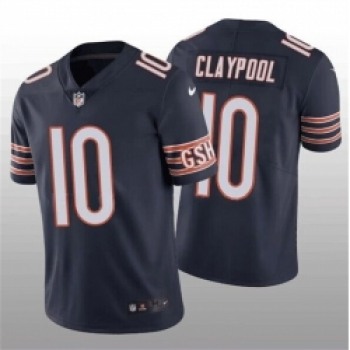 Men Chicago Bears #10 Chase Claypool Navy Vapor Untouchable Limited Stitched Football Jersey