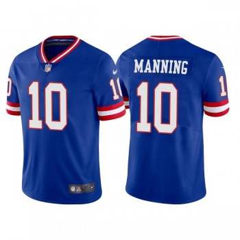 Men's New York Giants #10 Eli Manning Royal Vapor Untouchable Limited Stitched Jersey