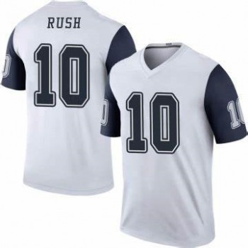 Men's Nike Dallas Cowboys #10 Cooper Rush White Stitched NFL Limited Rush Jersey
