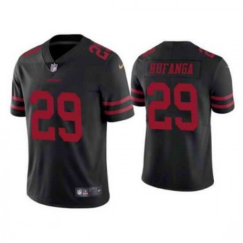 Men San Francisco 49ers #29 Talanoa Hufanga Black Vapor Limited Jersey