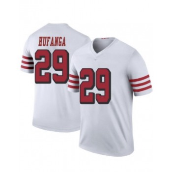 Men's San Francisco 49ers #29 Talanoa Hufanga White Stitched Jersey