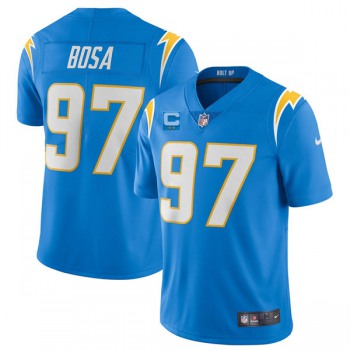 Men's Los Angeles Chargers 2022 #97 Joey Bosa Blue With 2-star C Patch Vapor Untouchable Limited Stitched NFL Jersey