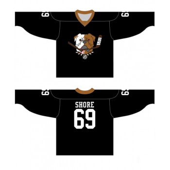 Sudbury Bulldogs #69 Shore Black Hockey Jersey